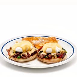 Spicy Poblano Eggs Benedict
