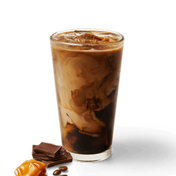 Iced Caramel Mocha Coffee With Milk