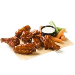 6 Hot Bbq Traditional Wings