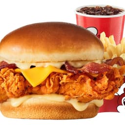 Bacon and Cheese Chicken Sandwich Combo