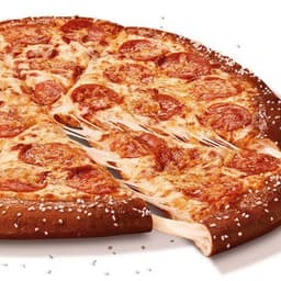 Stuffed Pretzel Crust With Pizza Sauce & Pepperoni