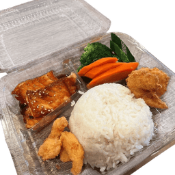 2. Salmon Teriyaki and Shrimp Special Combo